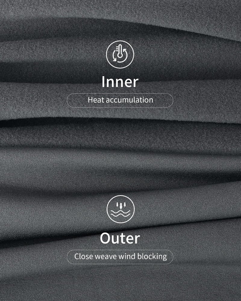 WEERTI ملابس داخلية حرارية WEERTI للنساء بنطلون طويل مع بطانة فليس للطبقة الأساسية للنساء في الطقس البارد، رمادي - Image 3